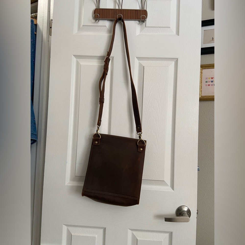 Portland Leather Goods Hawkeye Satchel in canyon - Picture 4 of 5